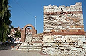 Nessebar - remains of the ancient fortification walls 